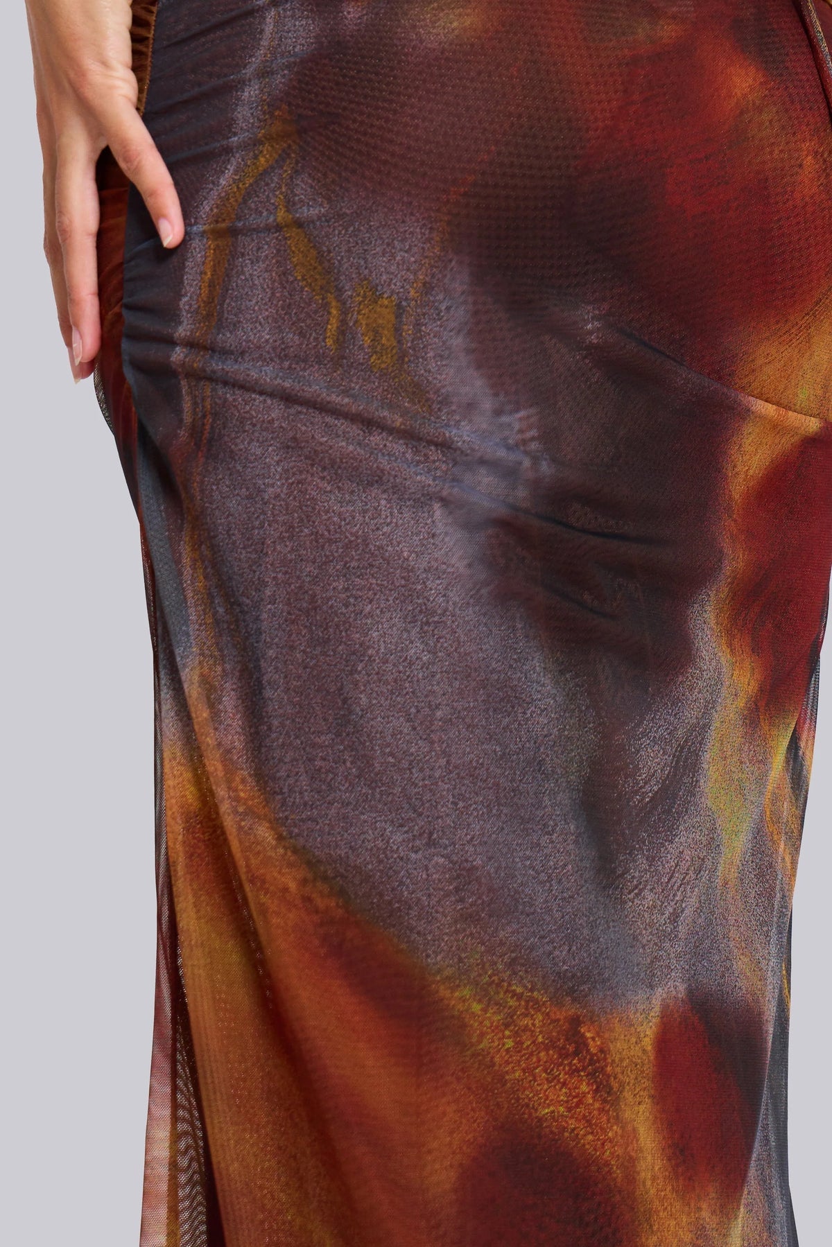 Livette - Backless Plunge Maxi Dress