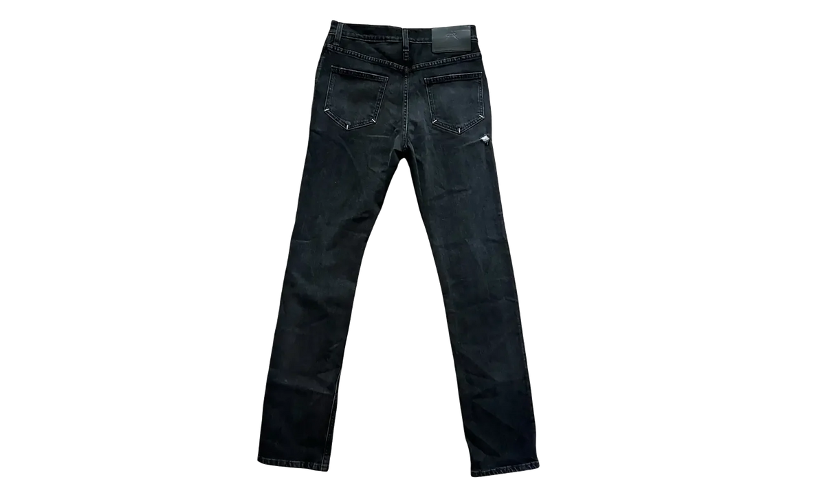 Distressed Stretch Slim-Fit Jeans "Black Savanna" MH24D615 B1405BKSAV