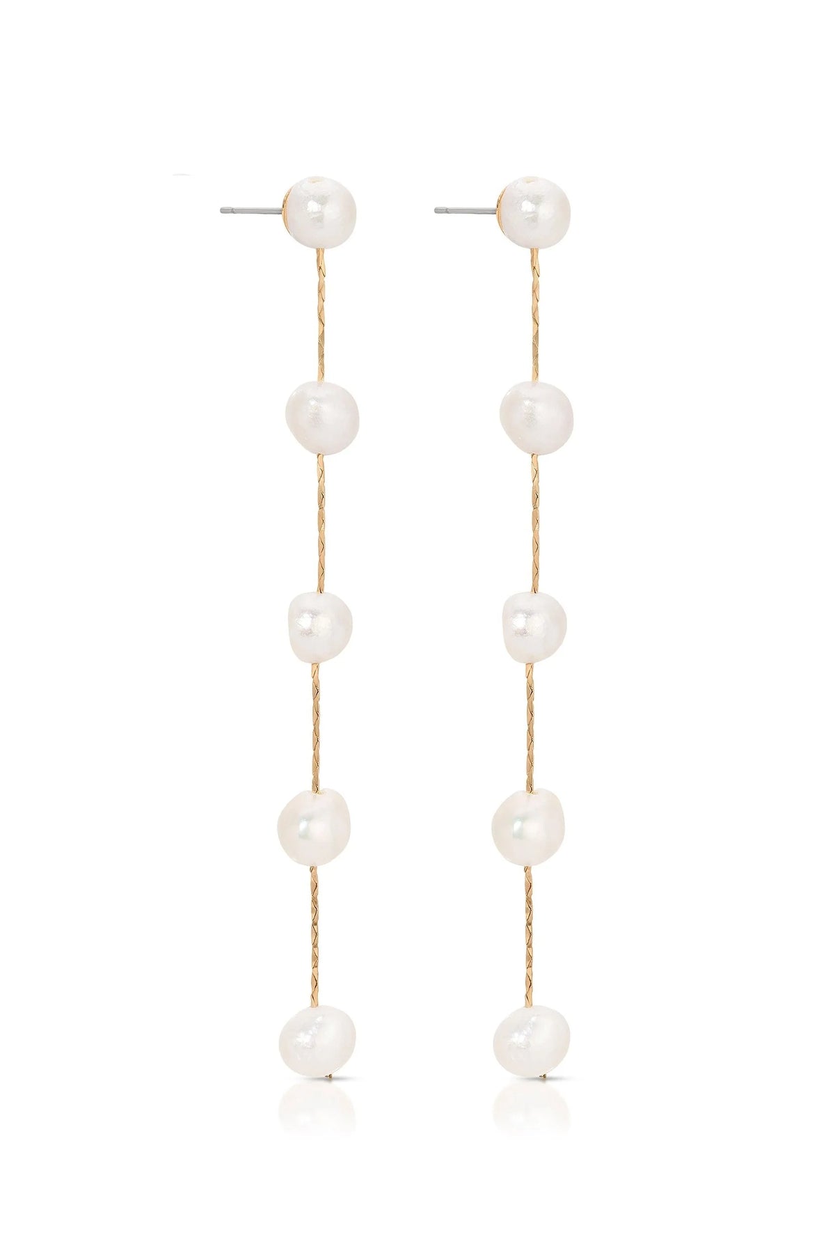 Dripping Pearl Drop Earrings