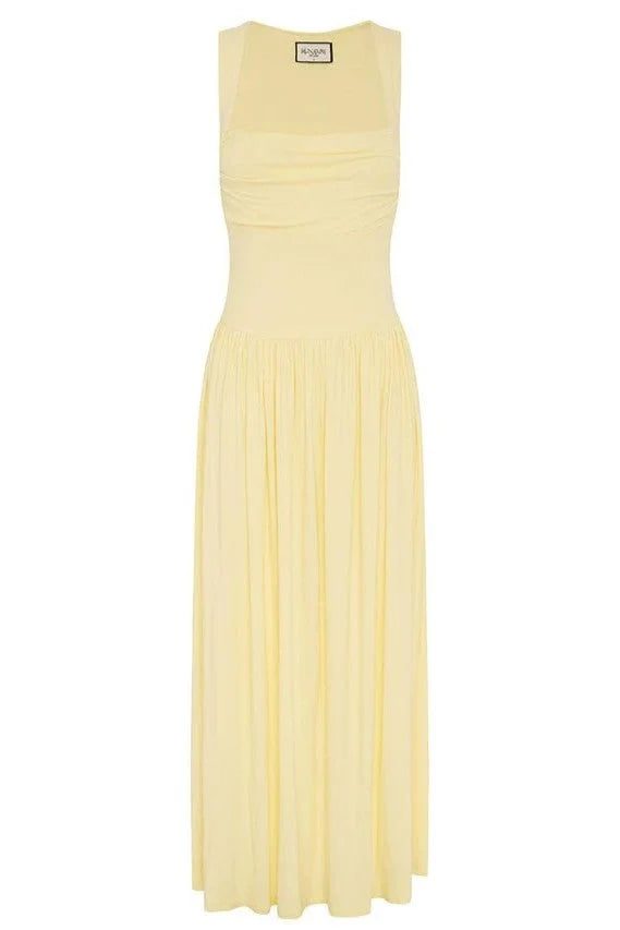 Kimba Maxi Dress - Lemon