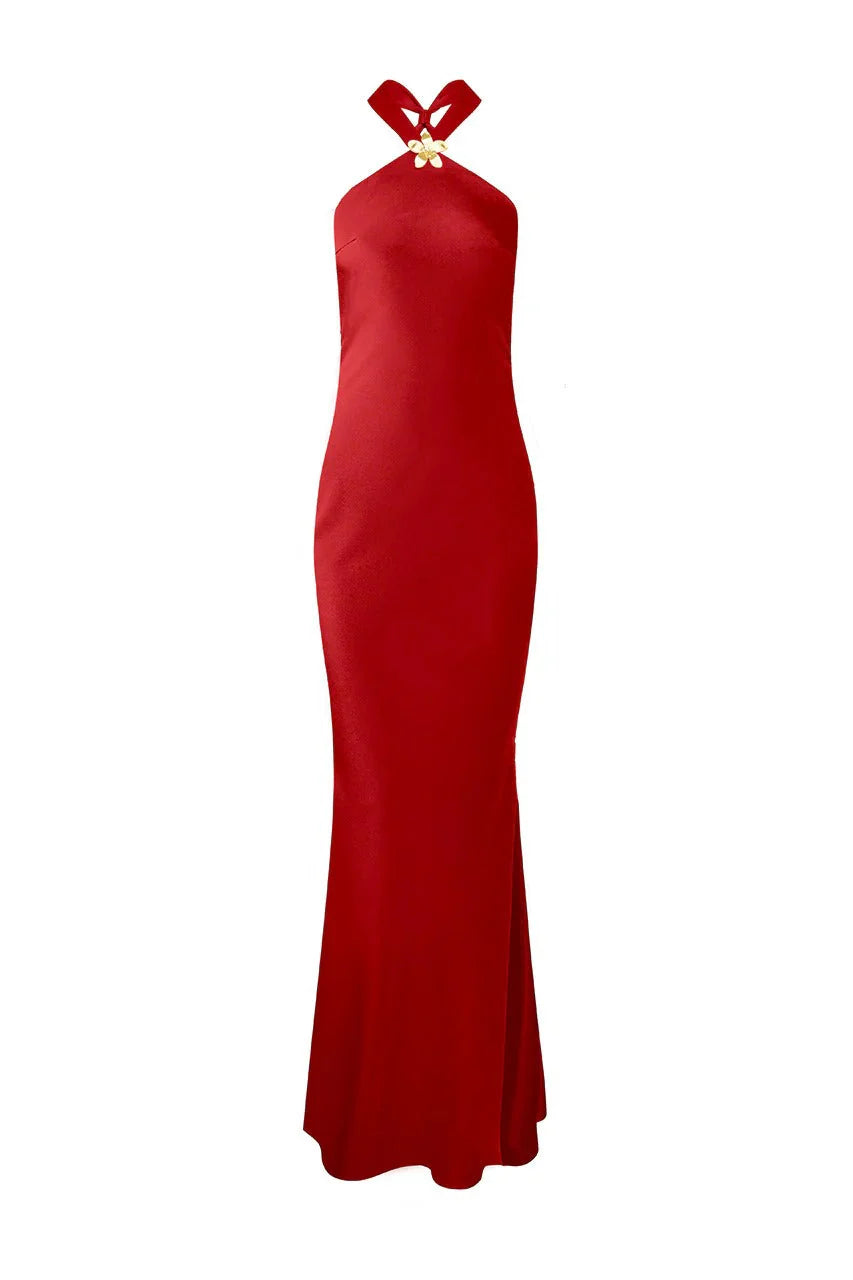 Chara Maxi Dress - Cherry