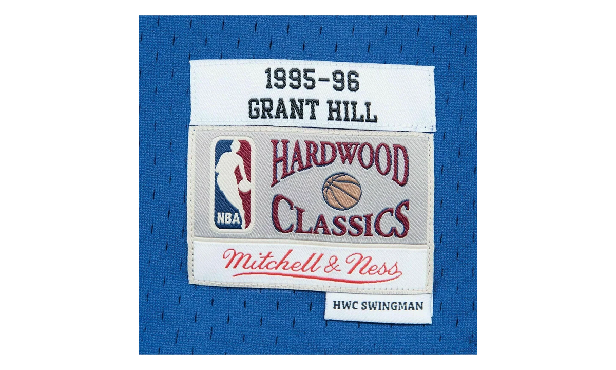 NBA Grant Hill Swingman Road Jersey "1995 Detroit Pistons - Royal" SMJYAC18025 DPIROYA95GHI
