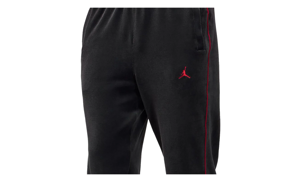 Jordan Brooklyn Velour Track Trousers "Black / Gym Red" HV1872 010