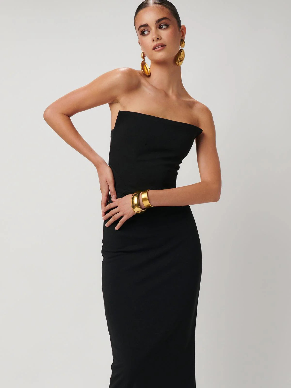 Danna Dress - Black Crepe