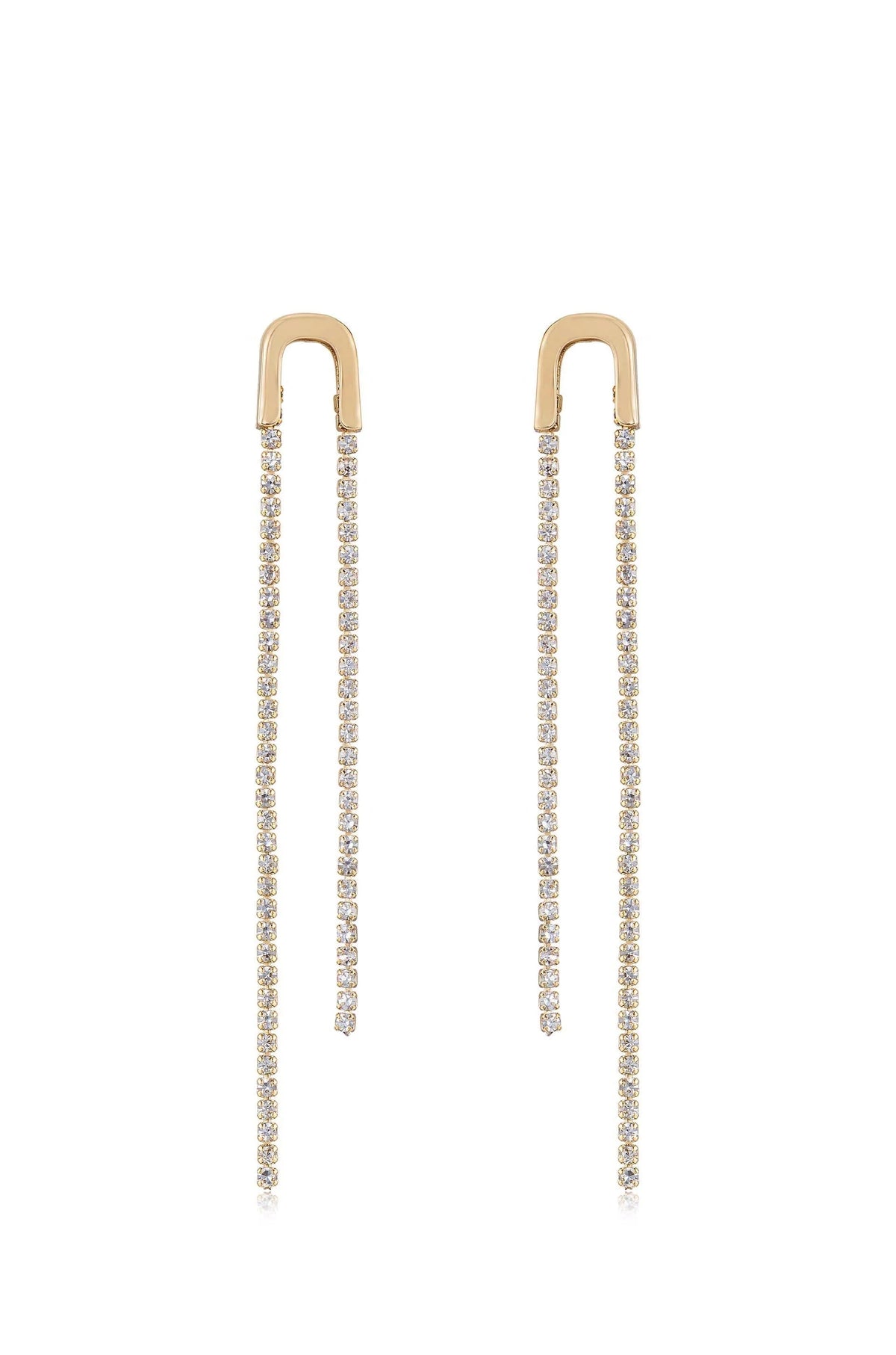 Double Chain Drop Earrings