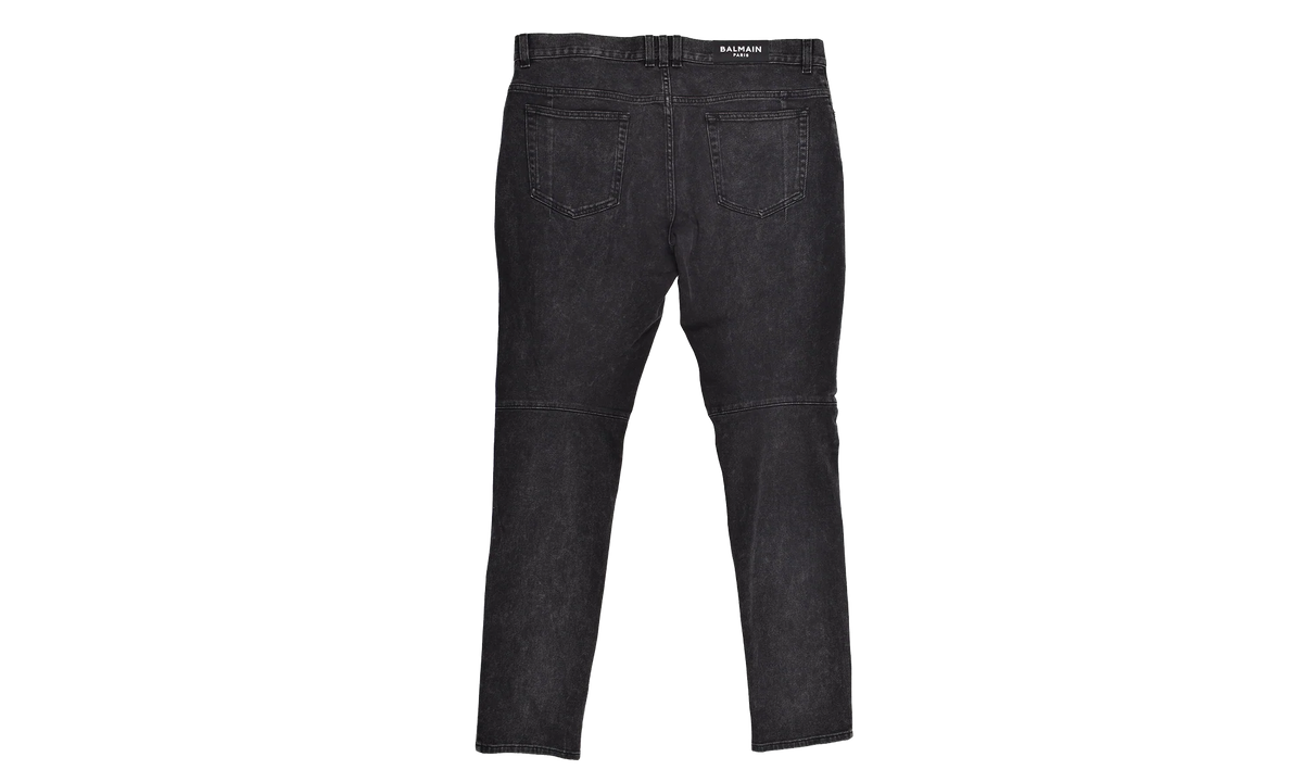 Ribbed Slim Jeans "Black" AH1MG005DB670PC
