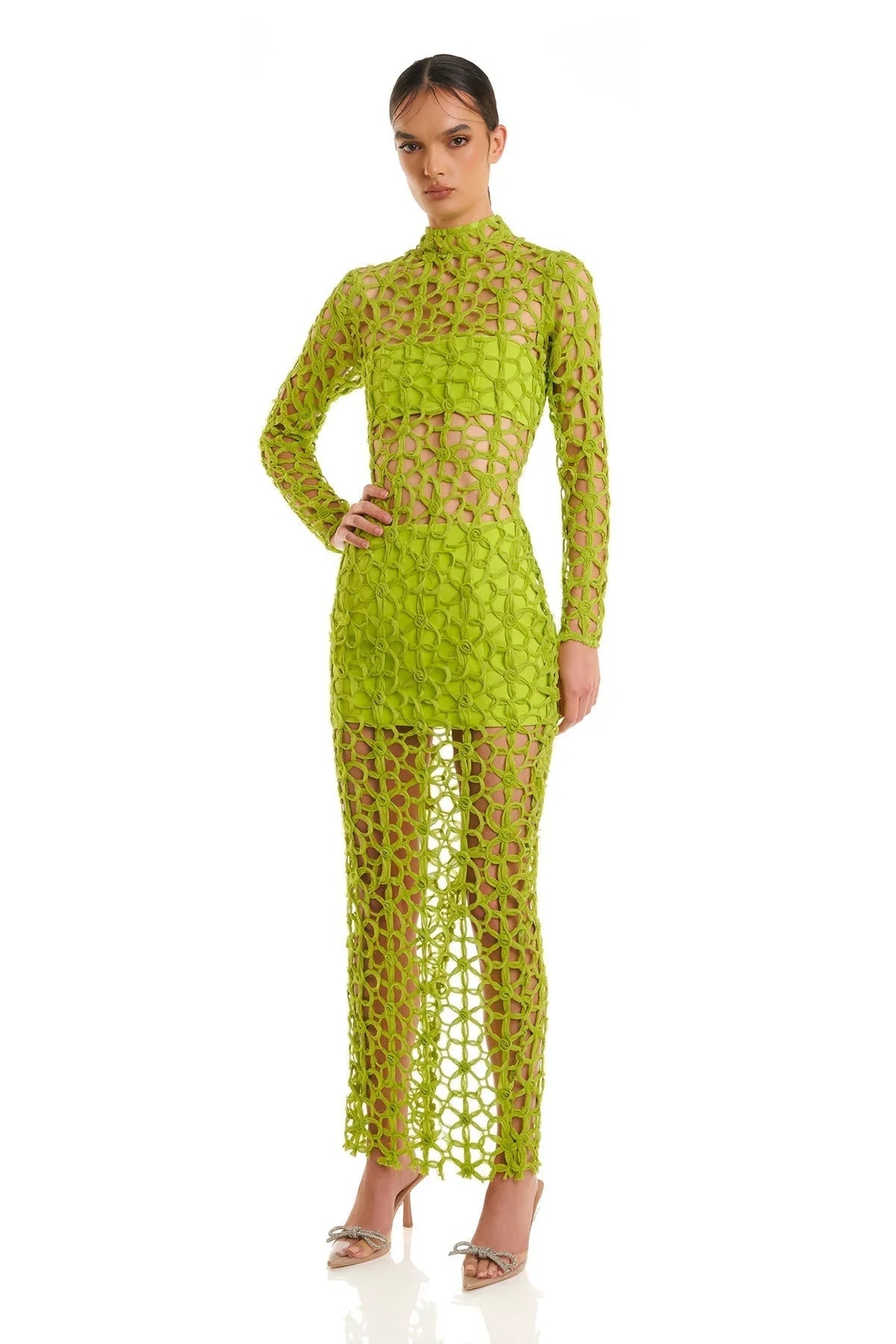 Kallum Dress - Lime