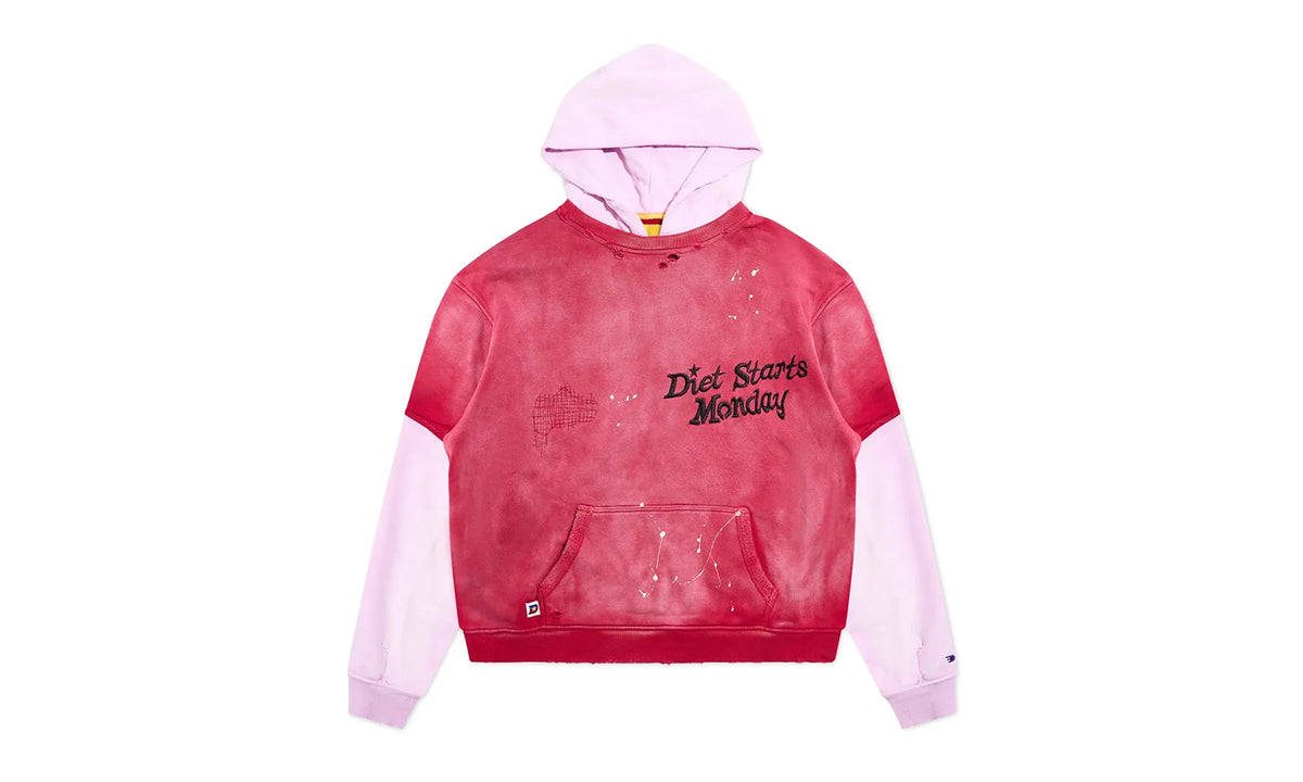 Double Layer Pullover Hoodie "Washed Red" DSM HOL2501 023
