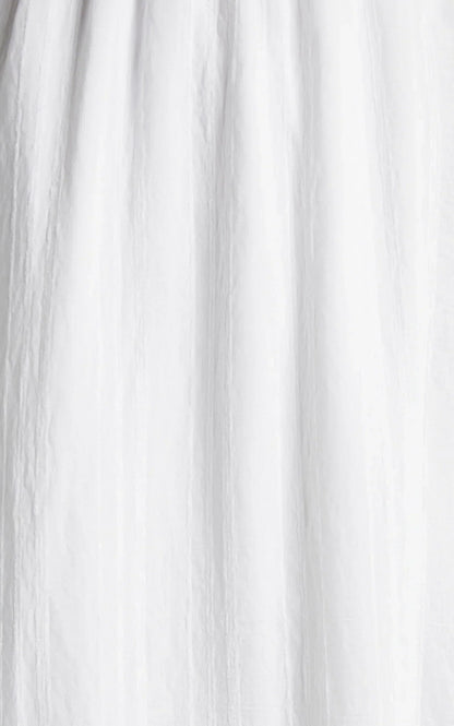 Angelique Maxi Dress - Lace Trim Dress in White