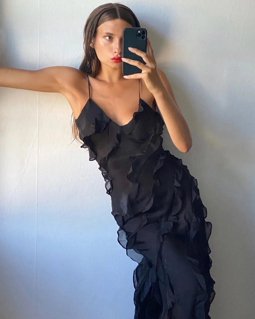 Amorie - Ruffle Dress with Romantic Look