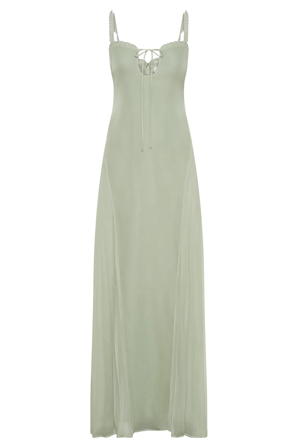 Saira Chiffon Maxi Dress - Pastel Green