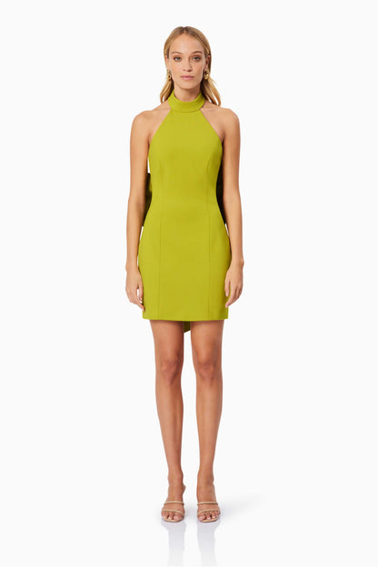 Eden Cocktail Dress - Chartreuse