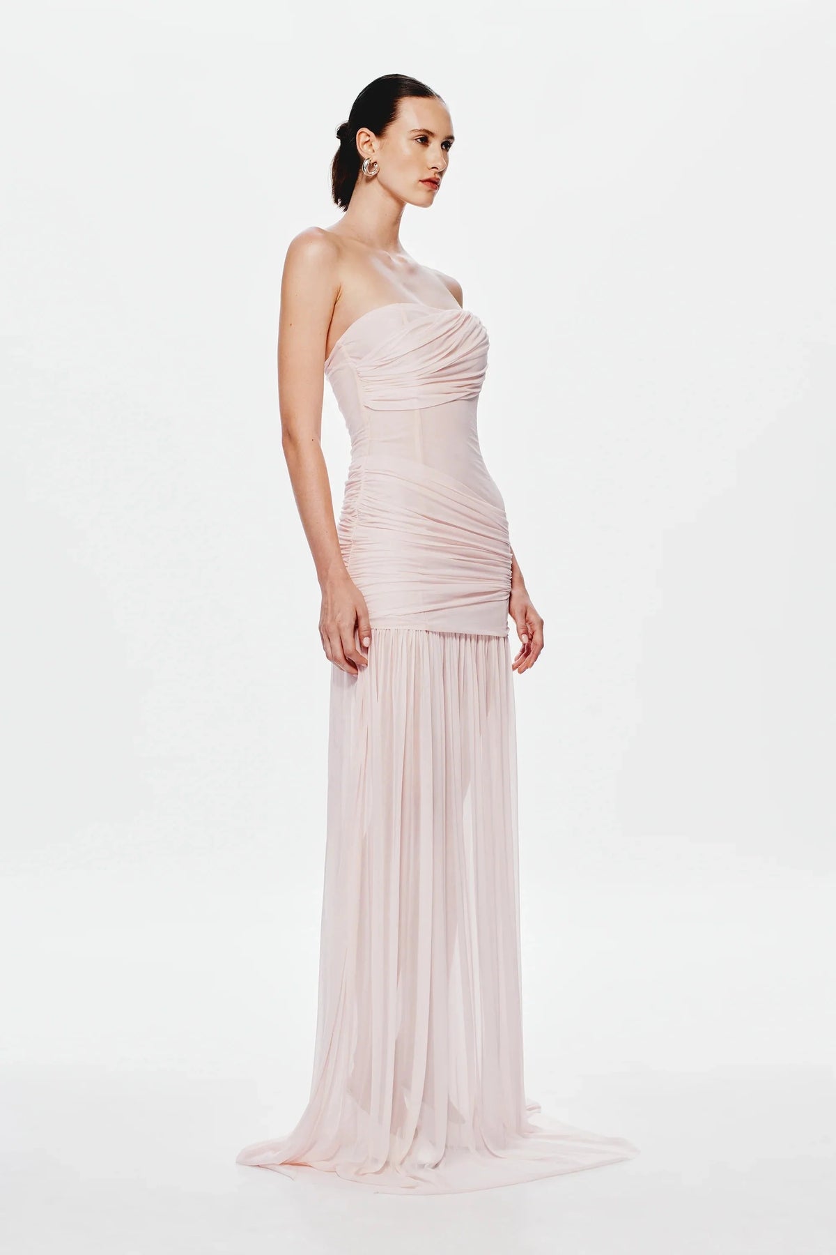 Misha Ember Wrapped Maxi Dress - Dusty Pink