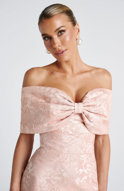 Livette - Bow strapless Maxi Dress