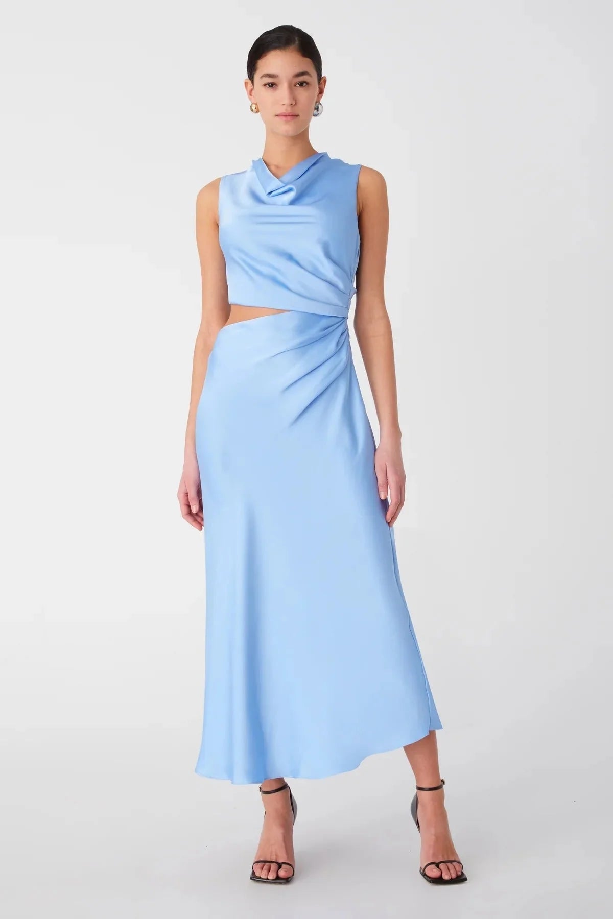 Misha Amadeus Midi Dress - Hydrangea Blue