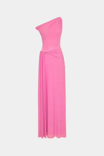 Misha Sisal Mesh Maxi Dress - Orchard Pink
