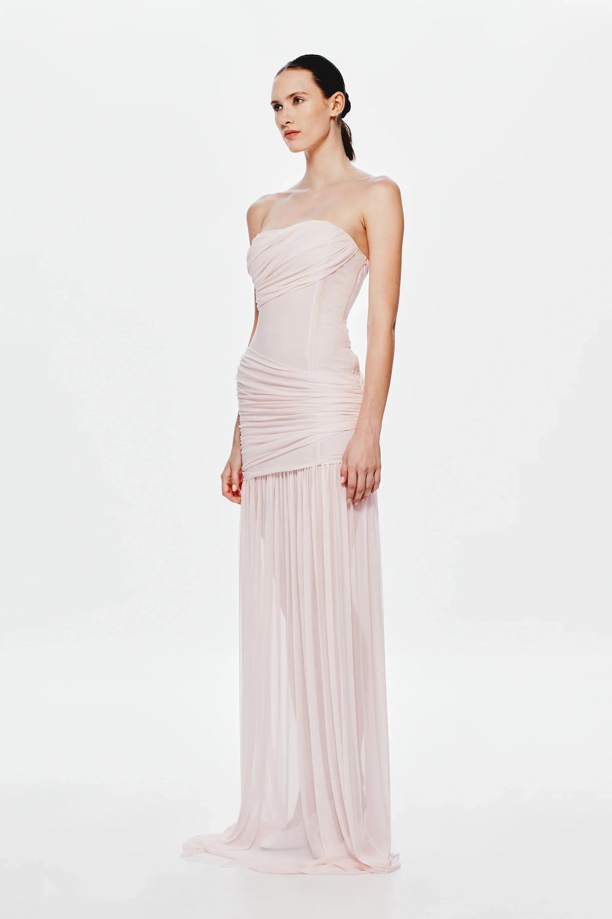 Misha Ember Wrapped Maxi Dress - Dusty Pink