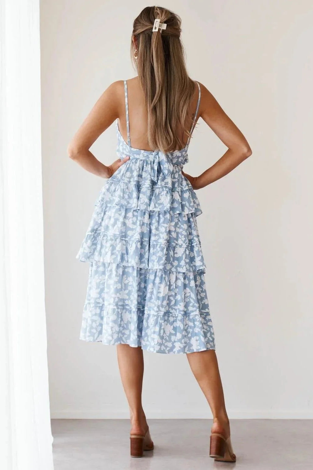 Martha Dress - Blue Floral