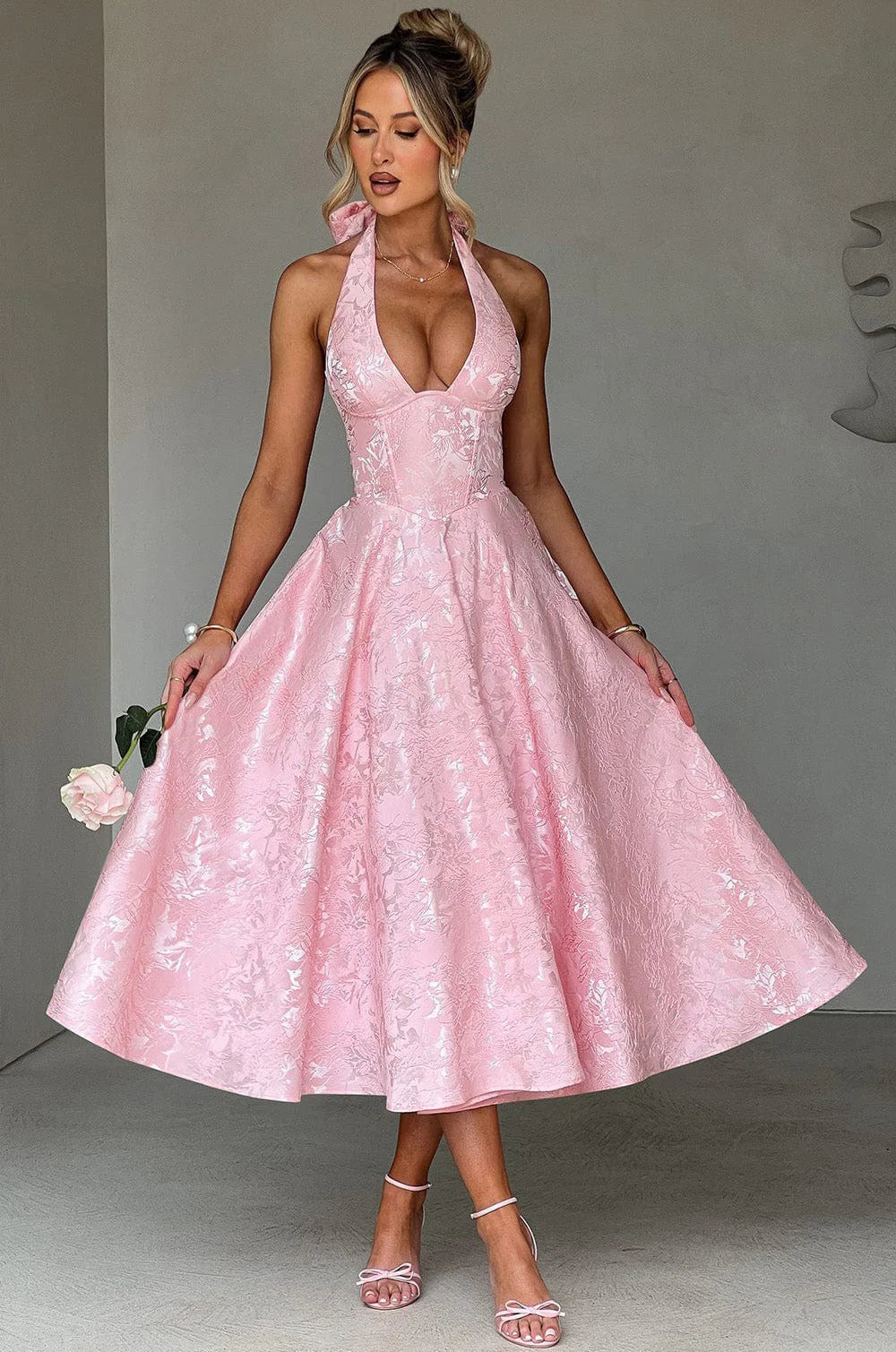 Livette - Elegance Open Midi Dress