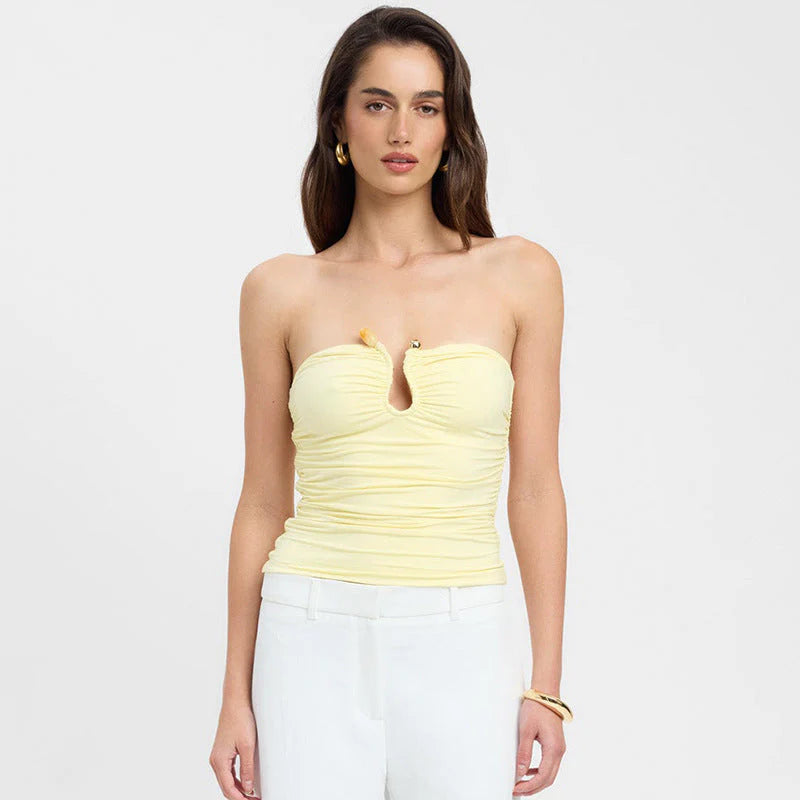 Narella – Strapless top with decorative detail