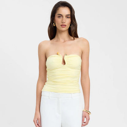 Narella – Strapless top with decorative detail