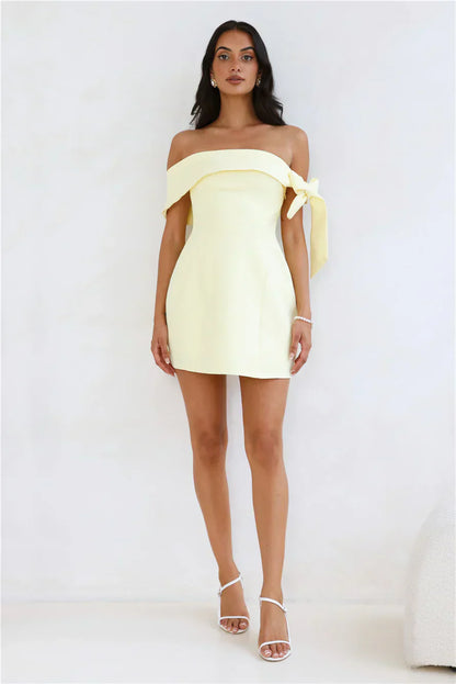 Seashell Dream Off Shoulder Mini Dress