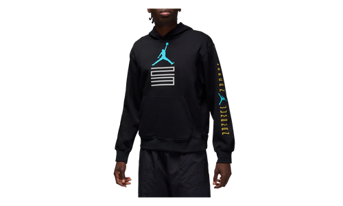 Jordan AJ11 Gamma Fleece Pullover Hoodie "Black" IQ6970 010