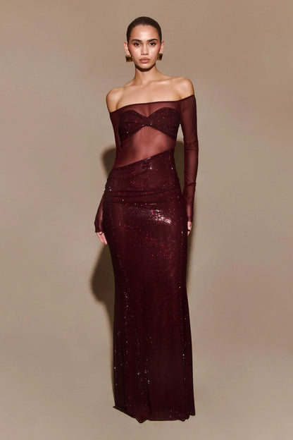 Elyra | Sequin Maxi Dress