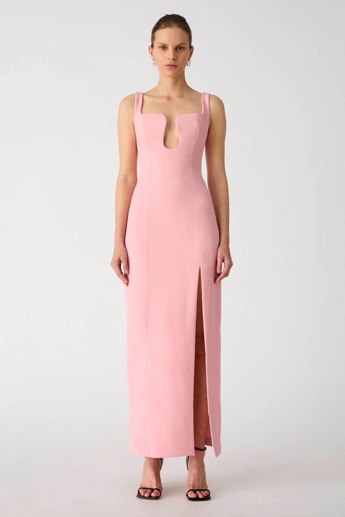 Misha Franka Crepe Gown - Fondant Pink