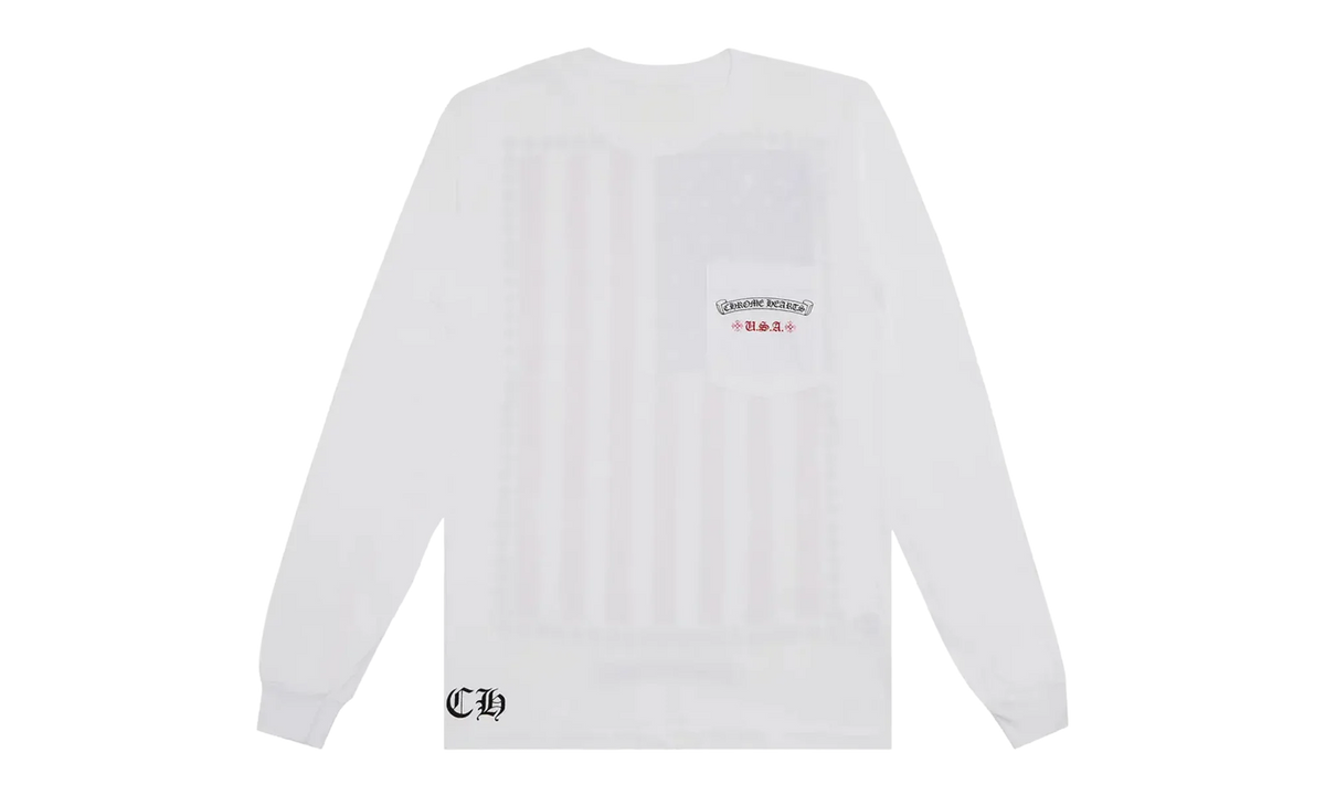 USA Flag Long-Sleeve "White" CHRM0787