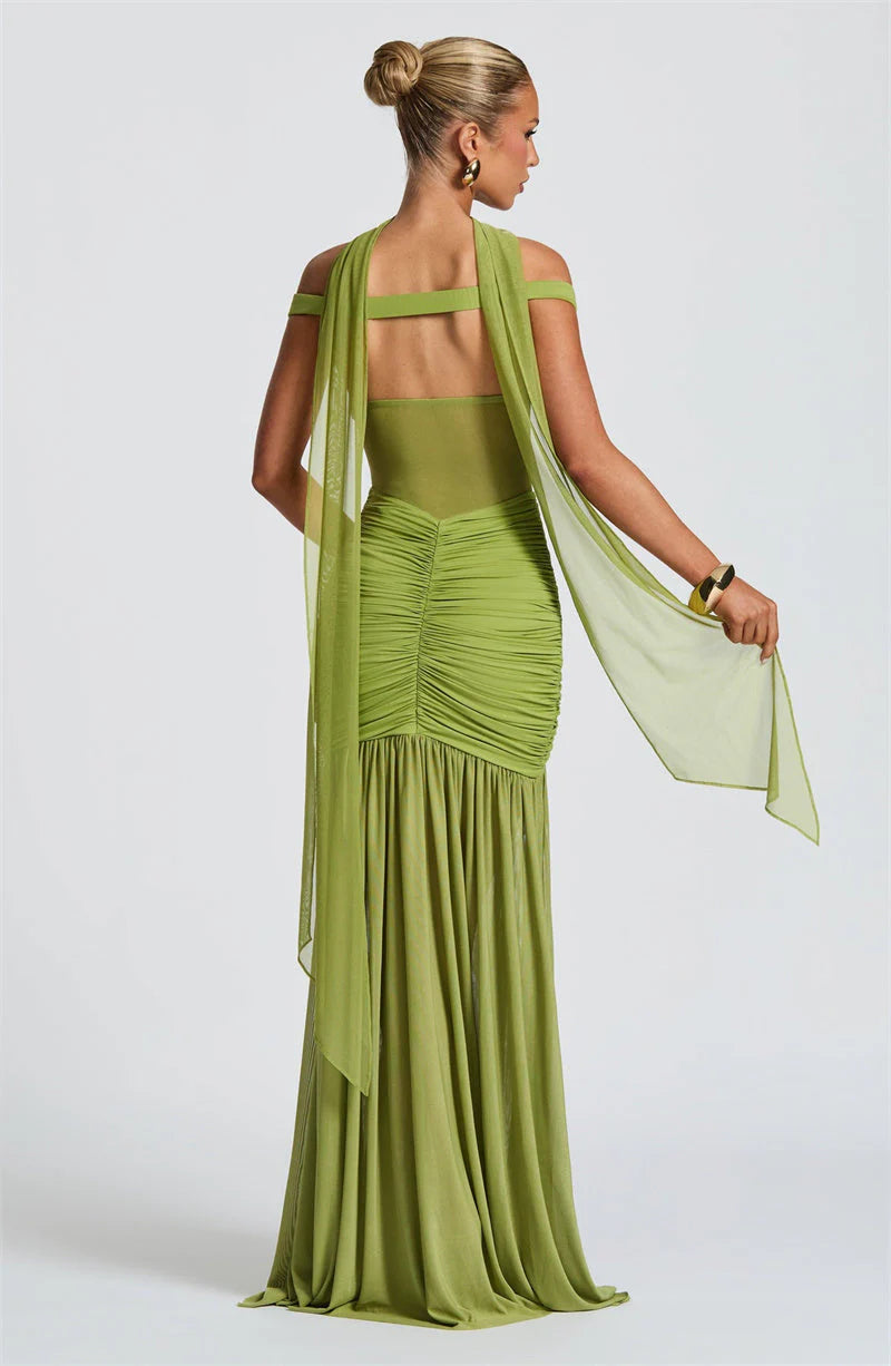 Celeste Fire Maxi Dress