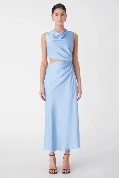 Misha Amadeus Midi Dress - Hydrangea Blue