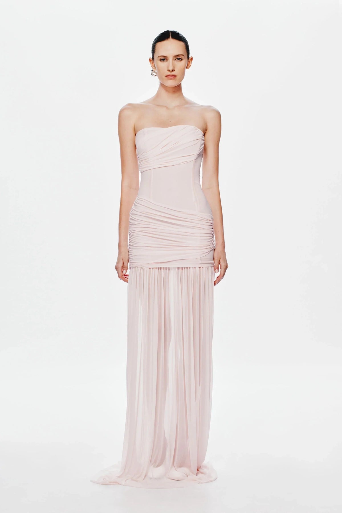 Misha Ember Wrapped Maxi Dress - Dusty Pink
