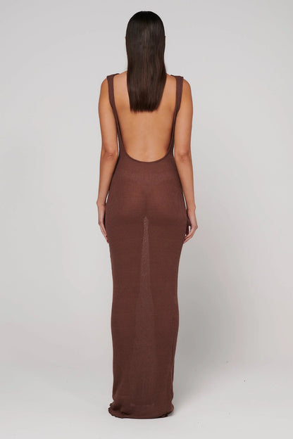 Kyra Maxi Dress - Bark