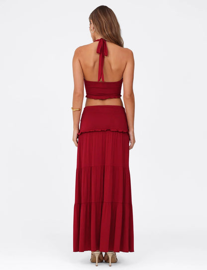 Solea - Twist Waist Maxi Set