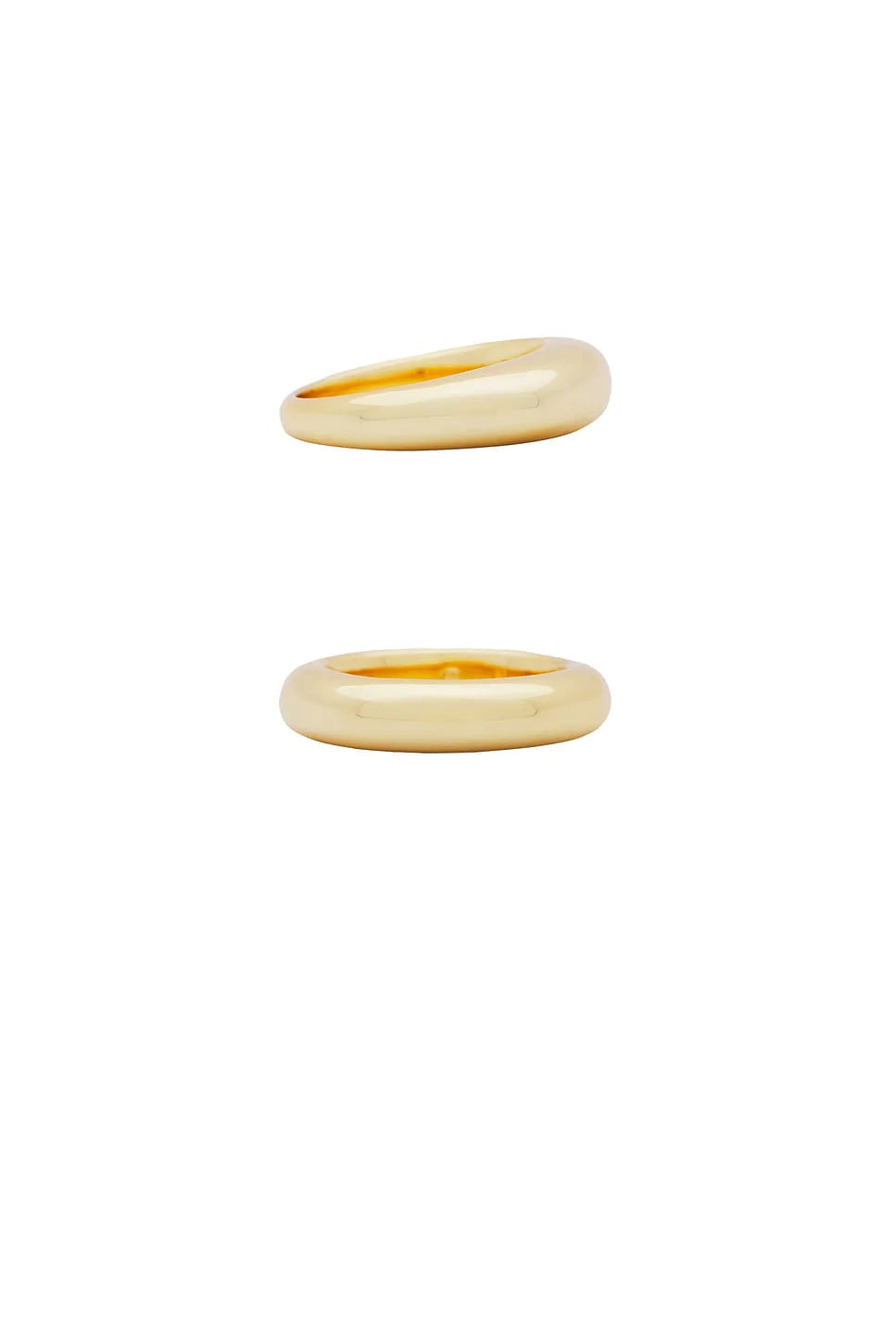 Dome Ring Set - 18k Gold Plated