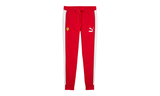 SCUDERIA FERRARI RACE ICONIC T7 TRACK PANTS "Rosso Corsa" 625199 02