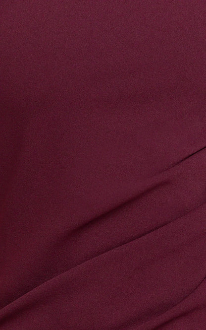 Genie Maxi Dress Off The Shoulder Dress in Wine