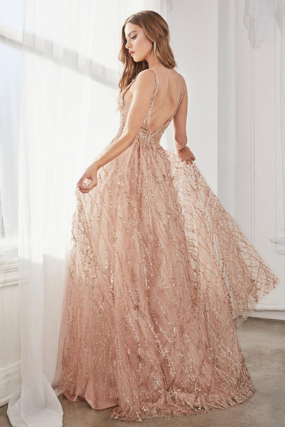 Nala Glitter Gown - Rose Gown