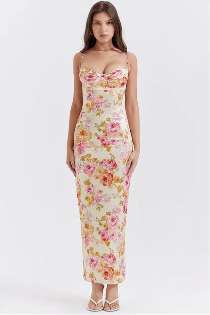 Effie - Enchanting Floral Maxi Dress with Elegant Cut