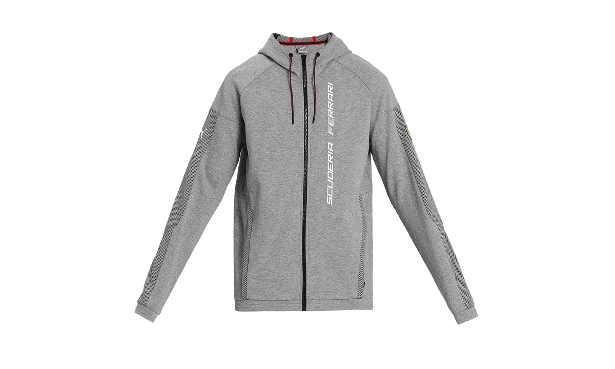 Scuderia Ferrari Race Hooded Sweat Jacket "Medium Gray Heather" 597951 03