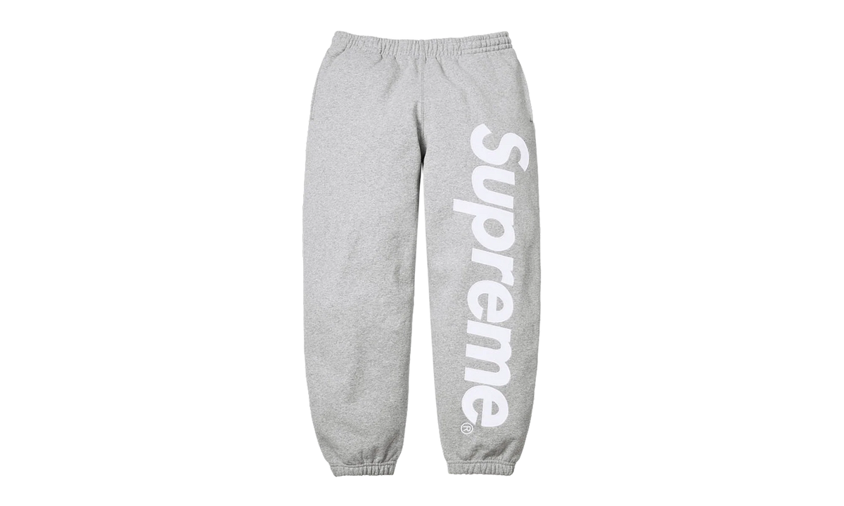 Satin Appliqué Sweatpant "SS26 - Grey" SU27514