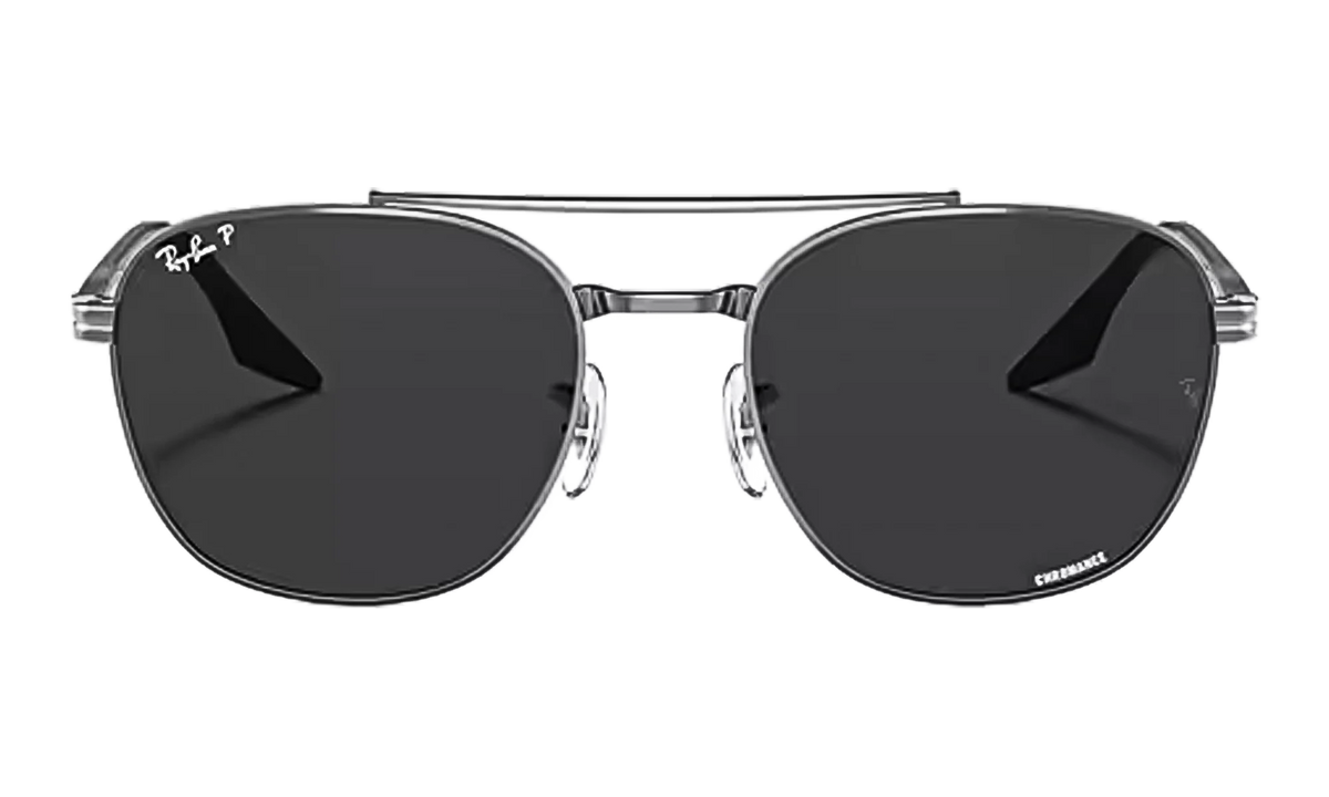 Oval Polarized Sunglasses "Gunmetal" RB3688-004-K8_58