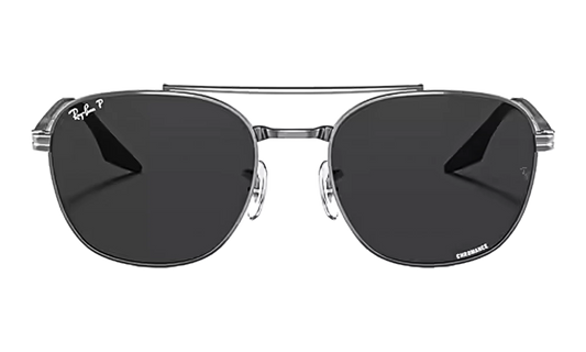 Oval Polarized Sunglasses "Gunmetal" RB3688-004-K8_58