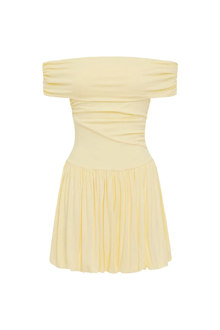 Manalla Mini Dress - Lemon