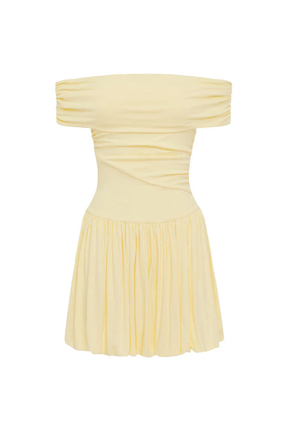 Manalla Mini Dress - Lemon