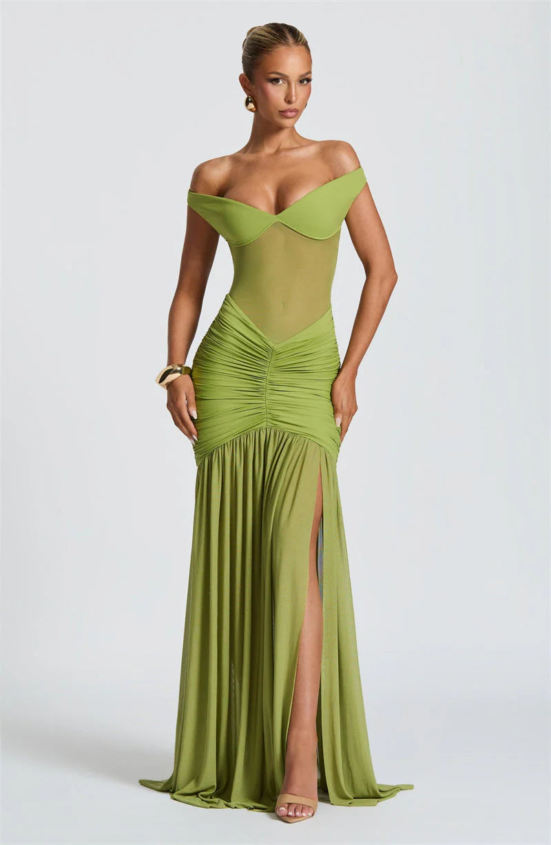 Celeste Fire Maxi Dress