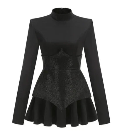 Brooklyn - Glamorous Glitter Corset Dress