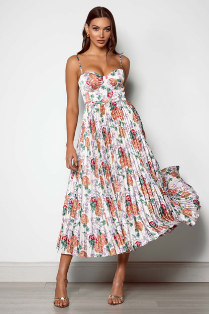 Milan Dress - Orange Floral