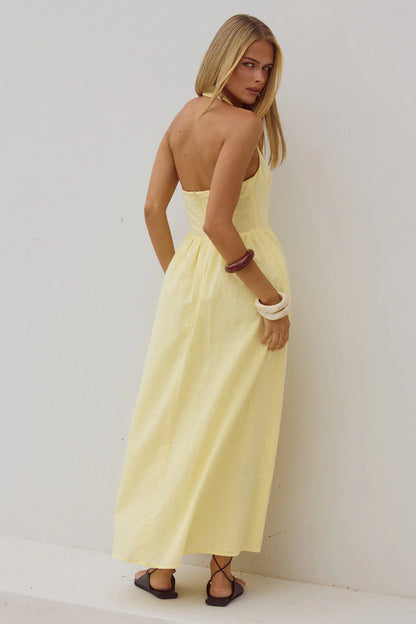 Limoni Midi Dress - Lemon